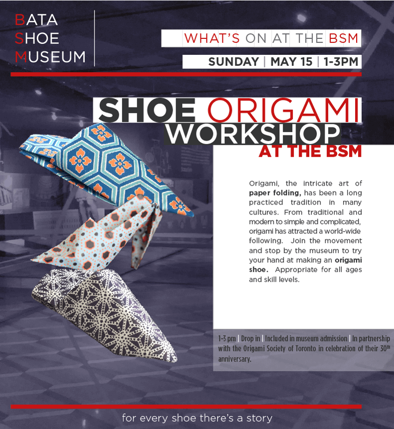 Origami Shoe Workshop @ Bata Shoe Museum
